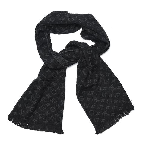 louis vuitton scarf men black|Louis Vuitton scarf women's black.